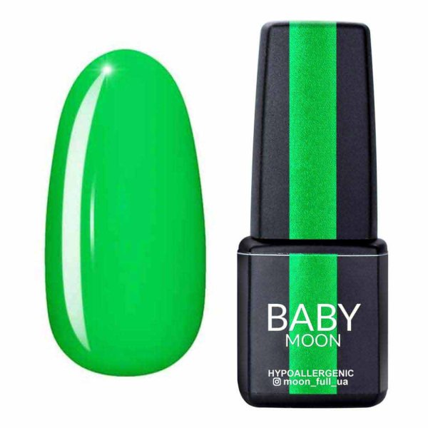 Гель лак BABY Moon Perfect Neon №012 (ярко-зеленый), 6 мл