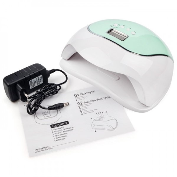 Лампа для маникюра LED/UV SUN BQ-V5 120W MACAROON GREEN