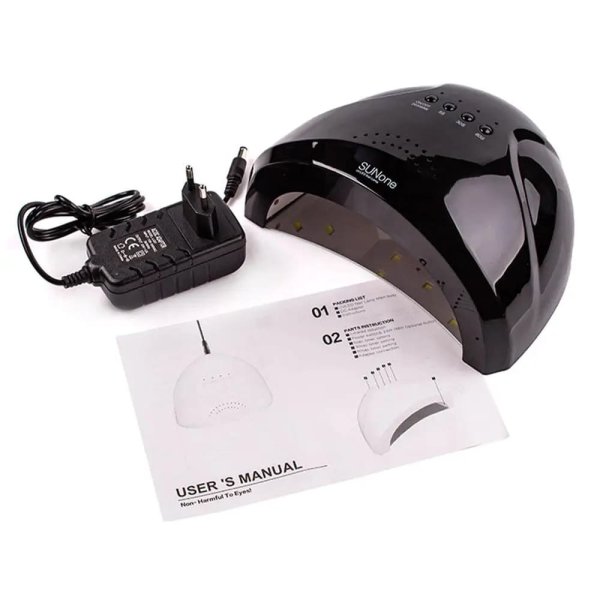 Лампа для манікюру 48W SUN ONE BLACK