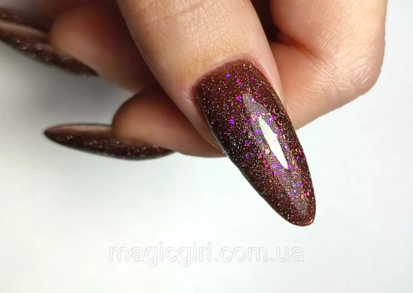 Magic Girl Base Light Potal 02 світловідбивна поталь коричнева 5 мл
