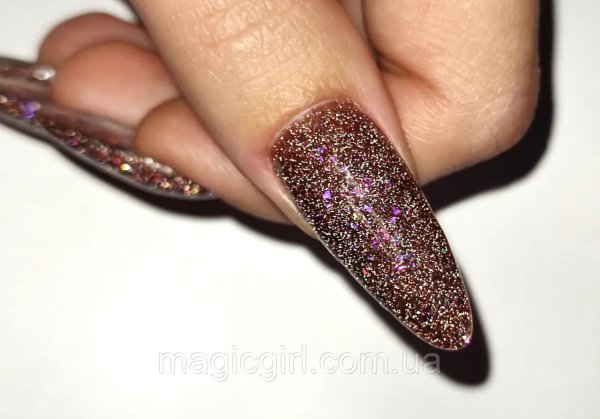 Magic Girl Base Light Potal 02 світловідбивна поталь коричнева 5 мл