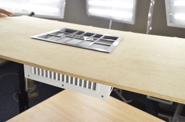 Вбудована витяжка Ülka Х2VF Біла решітка біла