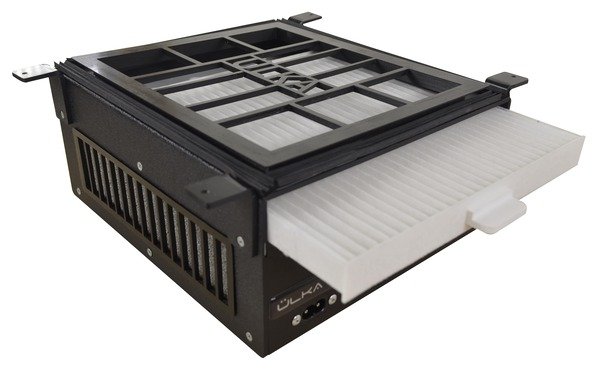 Вбудована витяжка Ülka Х2VF чорна решітка чорні