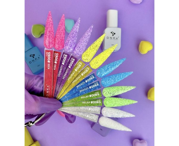 База DNKa Cover Base №0068 (Яскраво-блакитна база з багатокутниками різного розміру), 12 мл