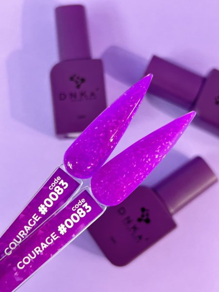 База DNKa Cover Base №0083 (Неоновый фиолетовый с Поталью), 12 мл
