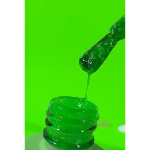 База DNKa Cover Base №0082 (Неоновый салатовый с Поталью), 12 мл