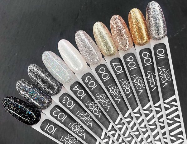 Гель-лак Valeri color №105 (Жемчужный, микроблеск), 6 ml