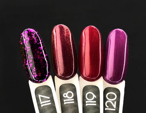 Гель-лак Valeri color №120 (Фіолетовий з перламутром), 6 ml