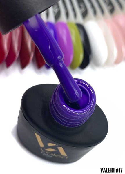 Гель-лак Valeri color №017 (Фіолетовий, емаль), 6 ml