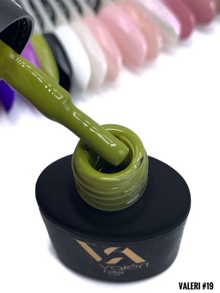 Гель-лак Valeri color №019 (Оливка, эмаль), 6 ml