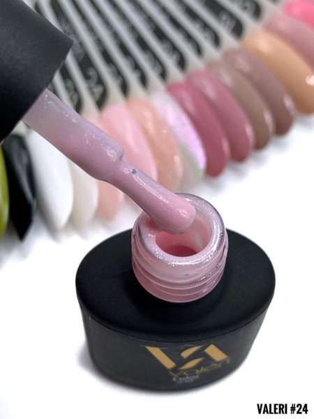 Гель-лак Valeri color №024 (Нежно-розовый, микроблеск), 6 ml
