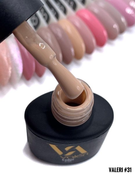 Гель-лак Valeri color №031 (Гірчично-бежевий, емаль), 6 ml
