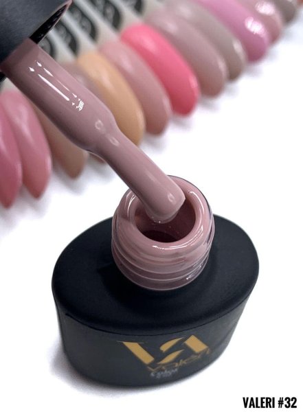 Гель-лак Valeri color №032 (Бежевый, эмаль), 6 ml