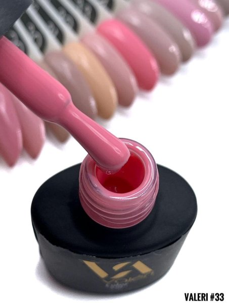Гель-лак Valeri color №033 (Пастельний рожевий, емаль), 6 ml