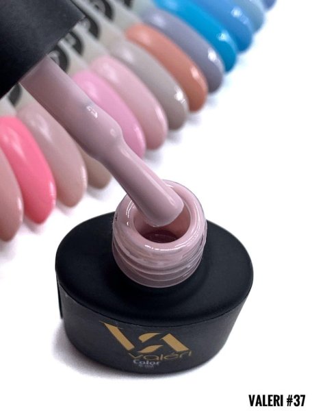 Гель-лак Valeri color №037 (Світло-бежевий, емаль), 6 ml