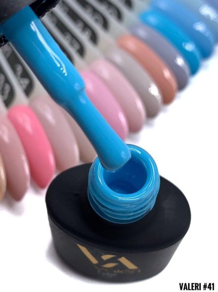 Гель-лак Valeri color №041 (Яскравий блакитний, емаль), 6 ml