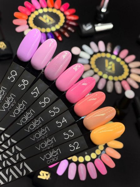 Гель-лак Valeri color №056 (Полуничний коктейль, емаль), 6 ml