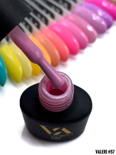 Гель-лак Valeri color №057 (Рожевий, мікроблиск), 6 ml
