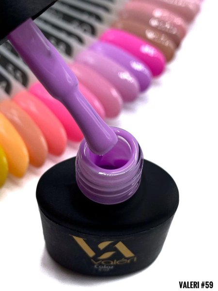 Гель-лак Valeri color №059 (Ніжний бузковий, емаль), 6 ml