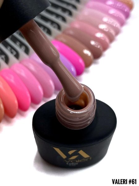 Гель-лак Valeri color №061 (Карамельный, эмаль), 6 ml