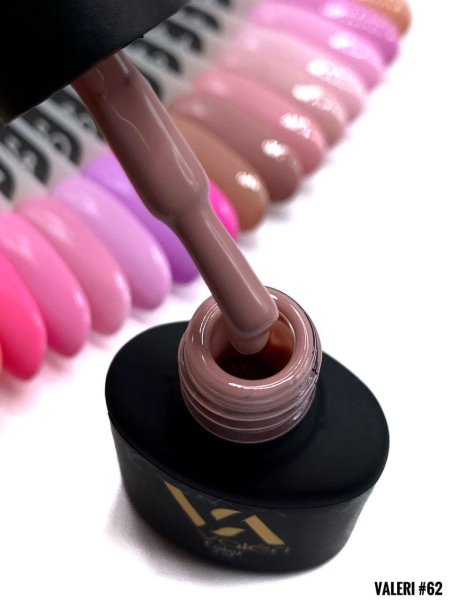 Гель-лак Valeri color №062 (Темний бежевий, емаль), 6 ml