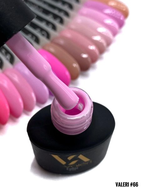 Гель-лак Valeri color №066 (Вершково-рожевий, емаль), 6 ml
