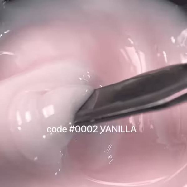 Гель желе DNKa Jelly Gel №02 Vanilla (Молочний з Легким Рожевим Підтоном), 15 мл