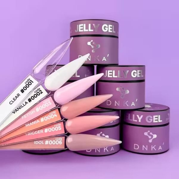 Гель желе DNKa Jelly Gel №05 Trigger (Пильно-Рожевий), 15 мл