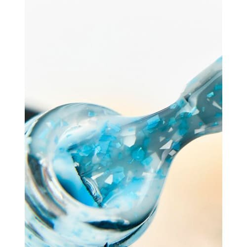 Цветная база Valeri Flakes base №077 (Голубая с голубой поталью), 12 мл