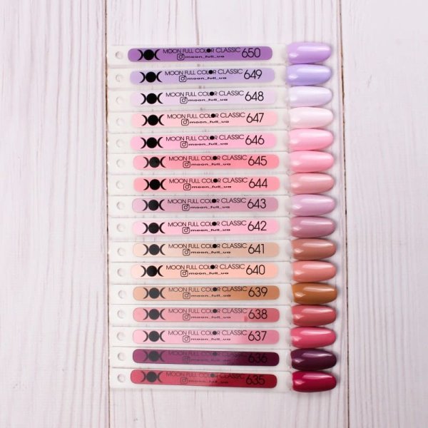 Гель-лак MOON FULL Autum-Winter №640 персик из капучино, эмаль 8 ml