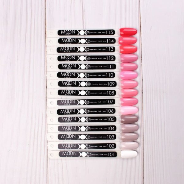 Гель-лак MOON FULL color Gel polish №107 тусклый розово-коралловый, 8 ml