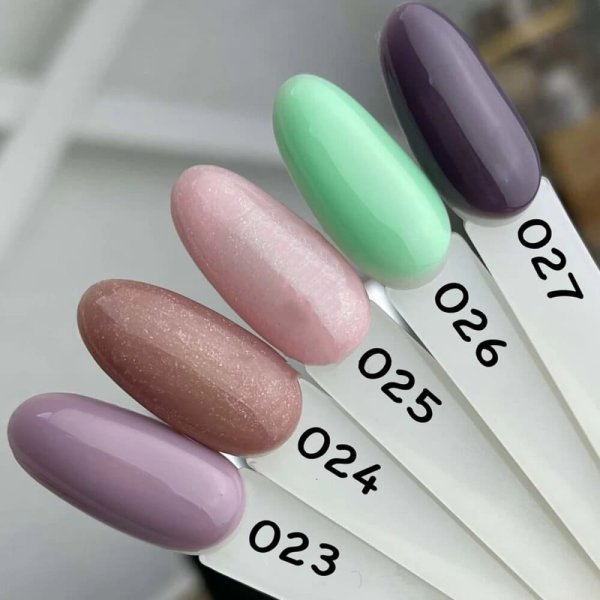 Кольорова база Valeri French base №024 (Коричнево-бежевий з золотистим мікроблиском), 6 мл