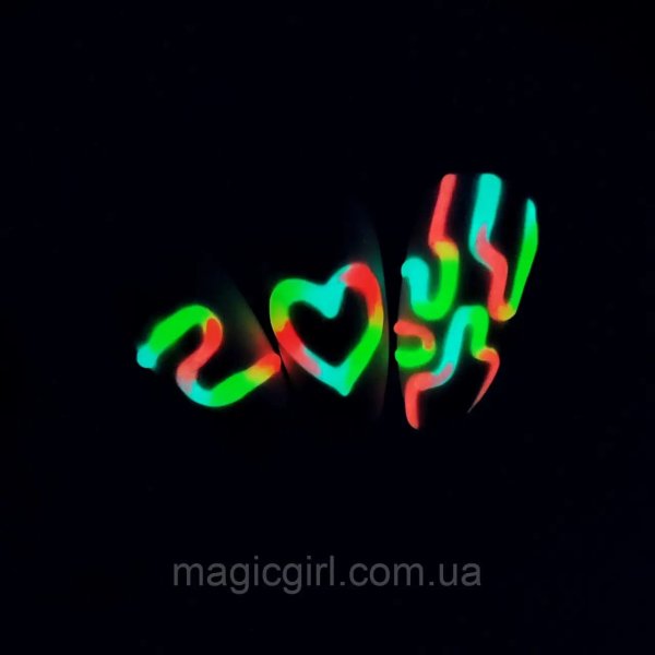 Гель 5Д Люмінесцетний рожевий No5 15 мл