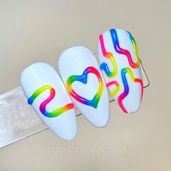 Гель 5Д Люмінесцетний білий No1 15 мл