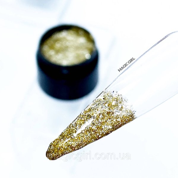 Гель лак з глітером Magic Girl SHINE Золото, 5 мл