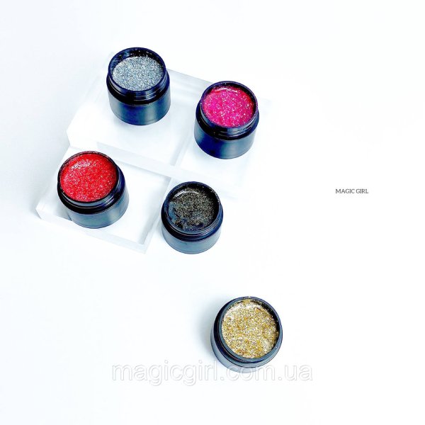 Гель лак з глітером Magic Girl SHINE Золото, 5 мл