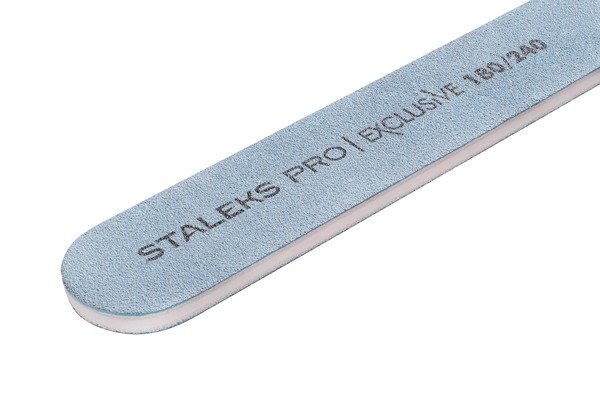 Пилка прямая минеральная для ногтей EXCLUSIVE 180/240 грит (NFX-22/2)