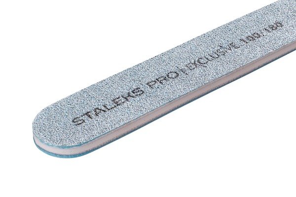 Пилка прямая минеральная для ногтей EXCLUSIVE 100/180 грит (NFX-22/1)