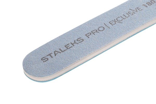 Пилка пряма мінеральна для нігтів EXCLUSIVE 180/180 грит (NFX-22/6)