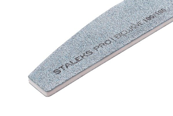 Пилка полумесяц минеральная для ногтей EXCLUSIVE 100/100 грит (NFX-42/4)