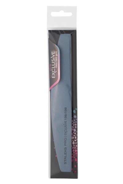 Пилка півмісяць мінеральна для нігтів EXCLUSIVE 150/150 грит (NFX-42/9)
