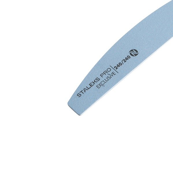 Пилка полумесяц минеральная для ногтей EXCLUSIVE без пены 240/240 грит (NFX-42/7-1)