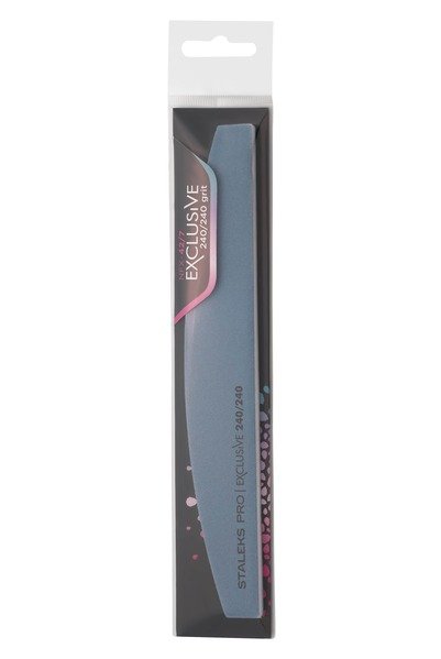 Пилка полумесяц минеральная для ногтей EXCLUSIVE без пены 240/240 грит (NFX-42/7-1)