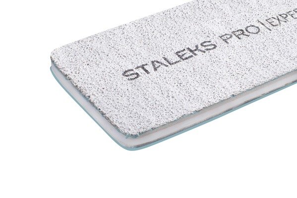 Пилка широкая минеральная прямая для ногтей EXPERT 100/100 грит (NFB-30/4)