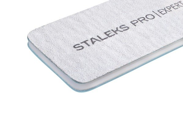 Пилка широкая минеральная прямая для ногтей EXPERT 180/240 грит (NFB-30/2)