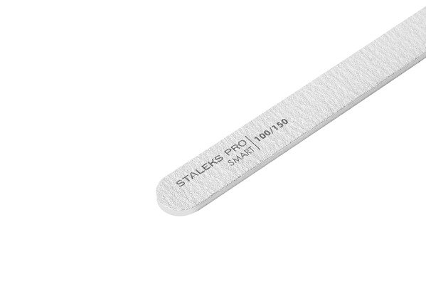 Пилка пряма мінеральна для нігтів SMART 100/150 грит (5шт.), набір (NFB-21/8)