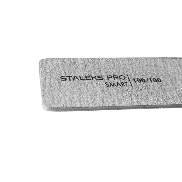 Пилка широка пряма мінеральна для нігтів SMART 100/100 грит (5шт.), набір (NFB-31/4)