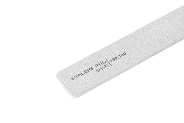 Пилка широка пряма мінеральна для нігтів SMART 150/180 грит (5шт.), набір (NFB-31/10)