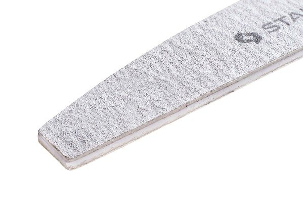 Пилка напівмісяць мінеральна для нігтів SMART 80/100 грит (5шт.), набір (NFB-41/5)