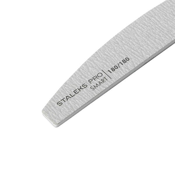 Пилка напівмісяць мінеральна для нігтів SMART 180/180 грит (5шт.), набір (NFB-41/6)